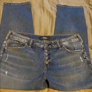 Silver jeans co Avery slim crop 34x25